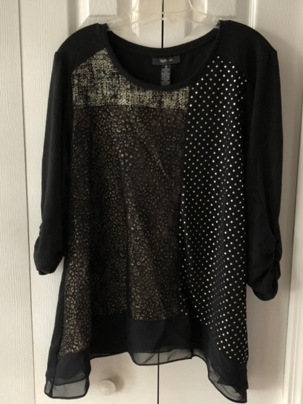 Womens' metallic/metal sweater by Style Co, XL, NWOT